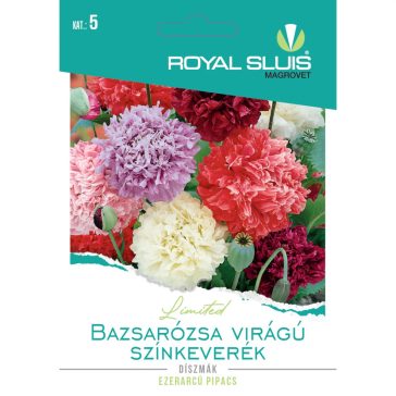   Vetőmag Royal Prémium 5. kategória Díszmák/ Bazsarózsa Virágú Színkeverék