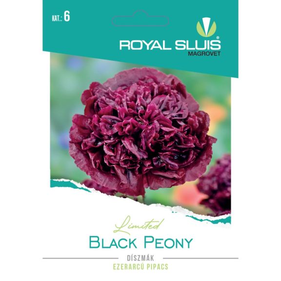 Vetőmag Royal Prémium 6. kategória Díszmák/ Black Paeony Vetőmag Royal Prémium 6. kategória Díszmák/ Black Paeony