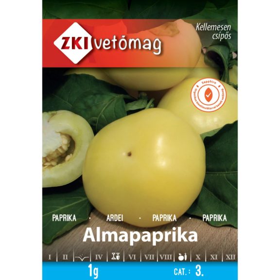 Vetőmag ZKI 3. kategória Paprika Almapaprika Vetőmag ZKI 3. kategória Paprika Almapaprika