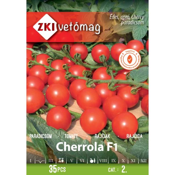 Vetőmag ZKI 2. kategória Paradicsom/ Cherrola F1 Vetőmag ZKI 2. kategória Paradicsom/ Cherrola F1