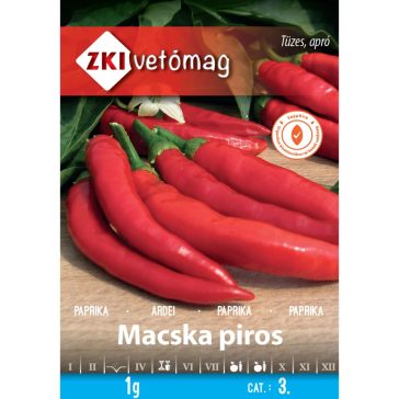 Vetőmag ZKI 3. kategória Paprika/ Macska piros
