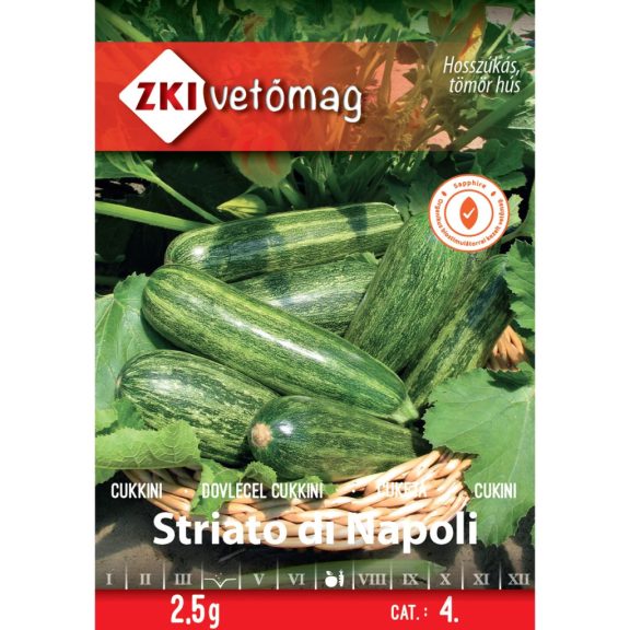 Vetőmag ZKI 4. kategória Cukkini/ Striato di Napoli Vetőmag ZKI 4. kategória Cukkini/ Striato di Napoli