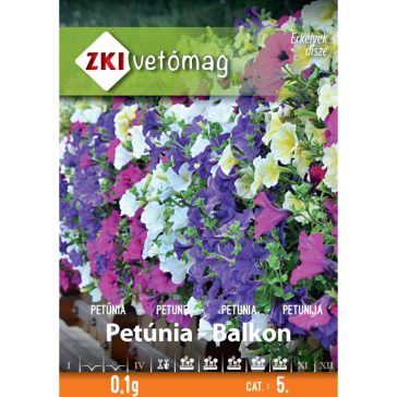 Vetőmag ZKI 5. kategória Petúnia-balkon