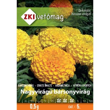   Vetőmag ZKI 5. kategória Bársonyvirág Nagyvirágú bársonyvirág