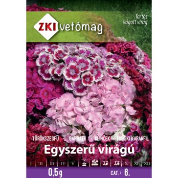 Vetőmag ZKI 6. kategória Törökszegfű Egyszerű virágú