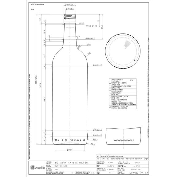 BP Bordolese Adriatica 16 SE uvag BVS 1 liter 309 mm (V 8028458) (9075836)