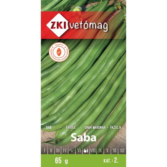 Vetőmag ZKI Bokorbab / Saba 65 gr Vetőmag ZKI Bokorbab / Saba 65 gr