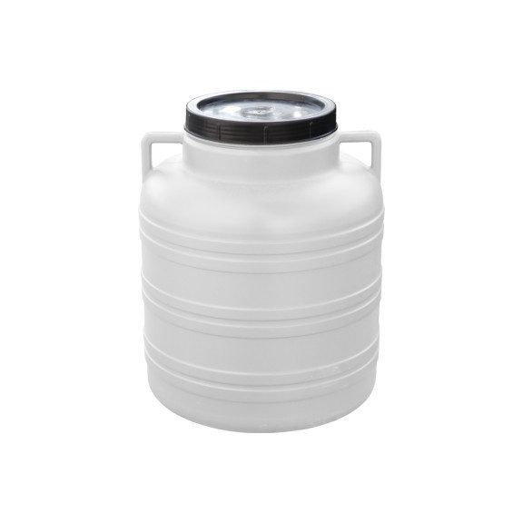 Hordó műanyag 40 literes füles csavaros tetővel Fehér szinű 1,1 kg Hordó műanyag 40 literes füles csavaros tetővel Fehér szinű 1,1 kg