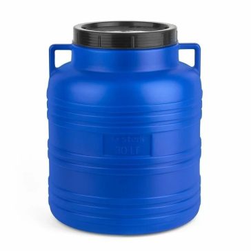   Hordó műanyag  30 literes füles csavaros tetővel kék 0,68 kg