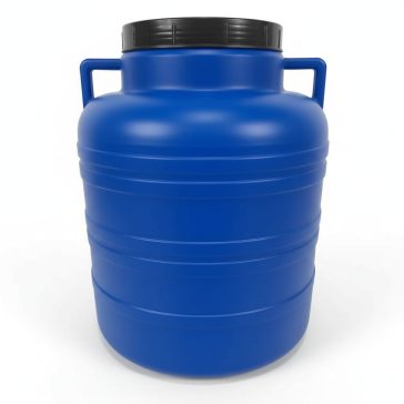   Hordó műanyag   5 literes füles csavaros tetővel kék 0,17 kg