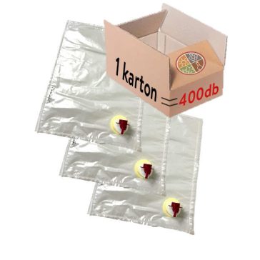   1 kartontól (400 db) - BAG IN BOX zacskó átlátszó 5literes  /meleg töltésű/ -  80C°-ig - /MEL/VTP/H Smurfit  