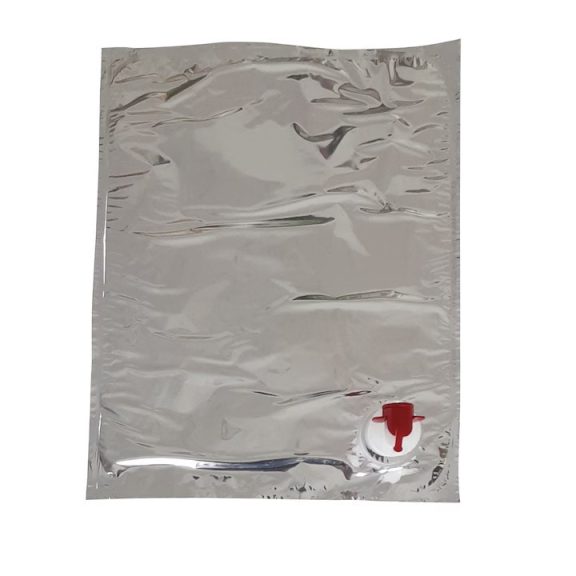 1 kartontól (500 db) - BAG IN BOX zacskó metalizált 3literes  /meleg töltésű/ -  80C°-ig - /MEL/VTP/H Smurfit