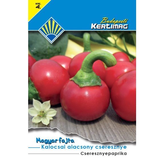 Vetőmag Budapesti Kertimag 4. kategória - Kalocsai alacsony Cseresznyepaprika Vetőmag Budapesti Kertimag 4. kategória - Kalocsai alacsony Cseresznyepaprika