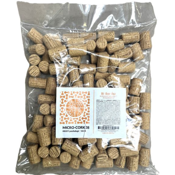 Parafadugó micro-cork erezett G2 38x23mm 100db/csomag Parafadugó micro-cork erezett G2 38x23mm 100db/csomag