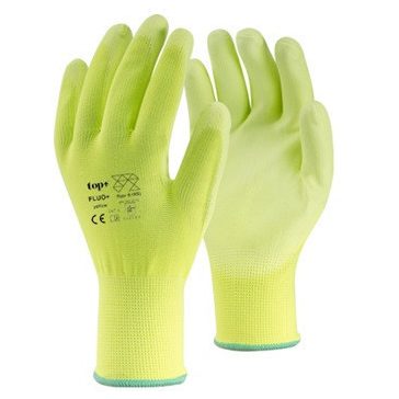 Kesztyű szerelő zöld 8-as (TOP_FLUO-Y_PLUS-8)