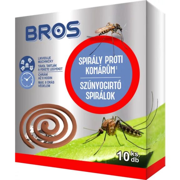 BROS szúnyogírtó és riasztó spirál 10 db/dob BROS szúnyogírtó és riasztó spirál 10 db/dob