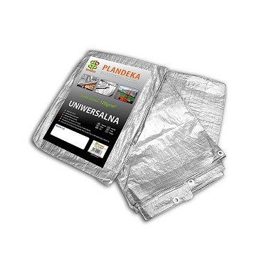Ponyva 5x8m vízálló ezüst 120 g
