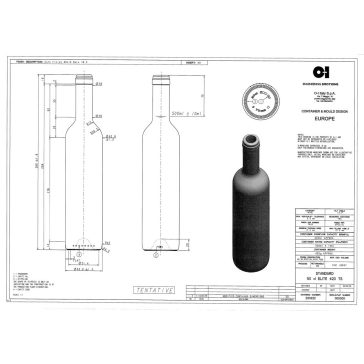    BP Bordói Elit LW TS színtelen dugós 0.5 liter (25db/csomag)